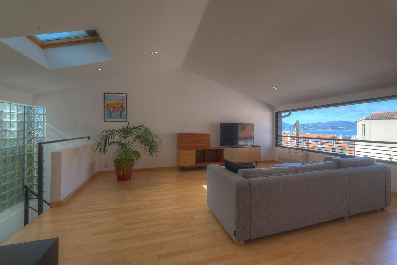 Immogroom - Beautiful Duplex - Sea View - Quiet - Ac - Wifi - Garage Канны Экстерьер фото